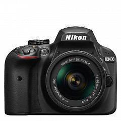 Nikon D3400 con lente